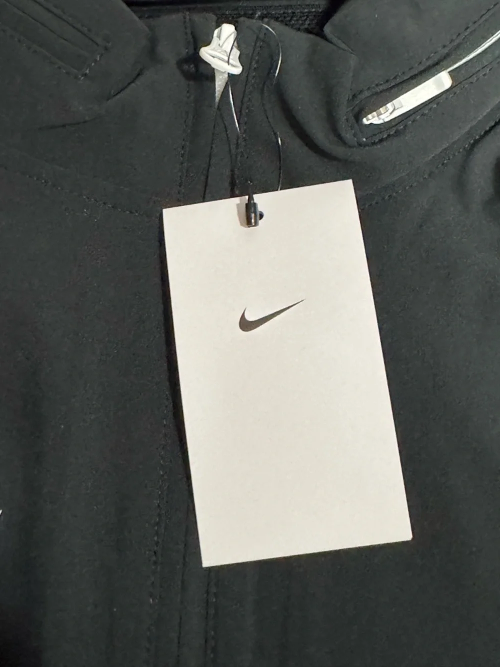 Nike Football Coach's Hooded 1/4 Zip Jacket Black Mens Size Small *MEASUREMENTS* - Picture 5 of 8